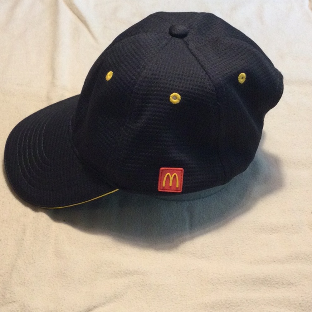McDonald's Black and Yellow Hat with Curved Brim